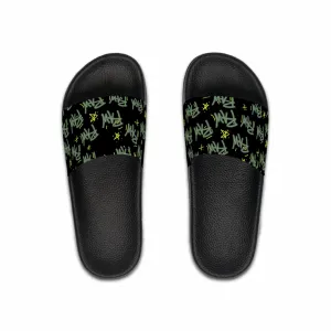 Raw Sushi "Raw star print" Slide Sandals multi/blk