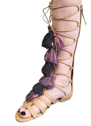 REBECCA MINKOFF Women's Beige Sand Gladiator Cleo Sandals #M3261011 8 NWB