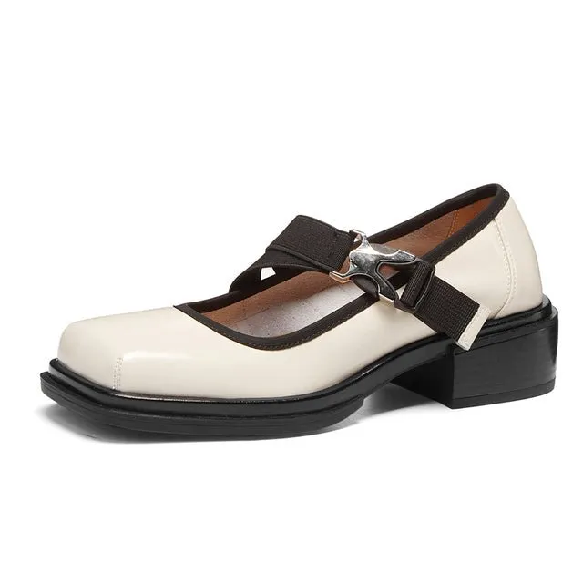 Retro Classic Strap Belt Buckle Female Summer Shoes