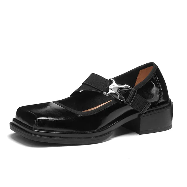 Retro Classic Strap Belt Buckle Female Summer Shoes