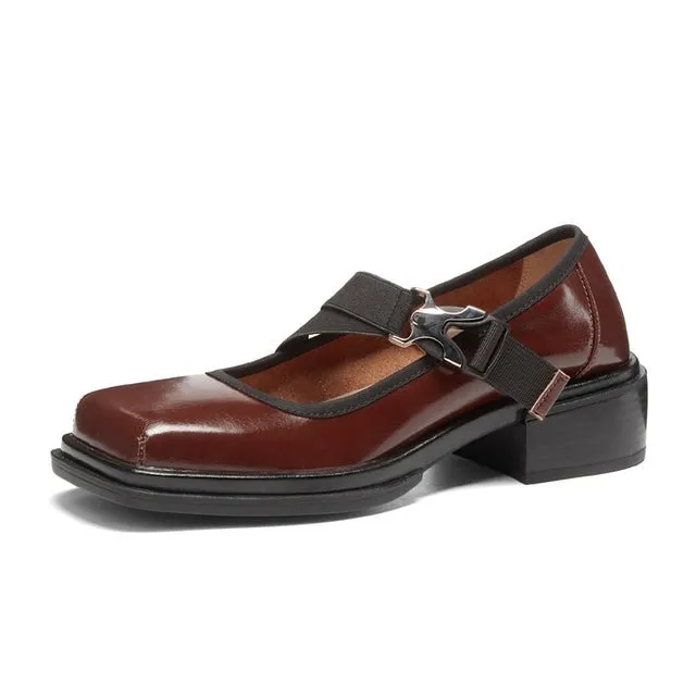 Retro Classic Strap Belt Buckle Female Summer Shoes