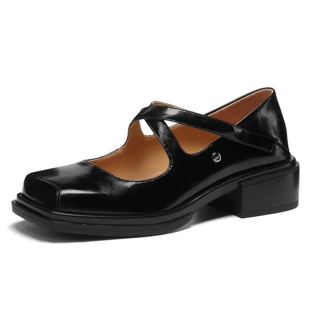 Retro Classic Strap Belt Buckle Female Summer Shoes