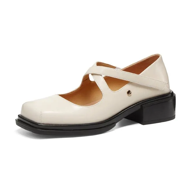 Retro Classic Strap Belt Buckle Female Summer Shoes