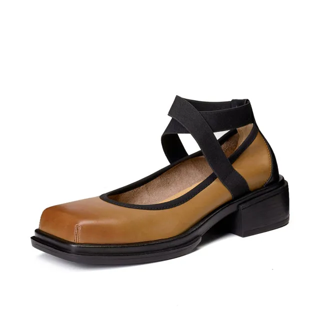 Retro Classic Strap Belt Buckle Female Summer Shoes