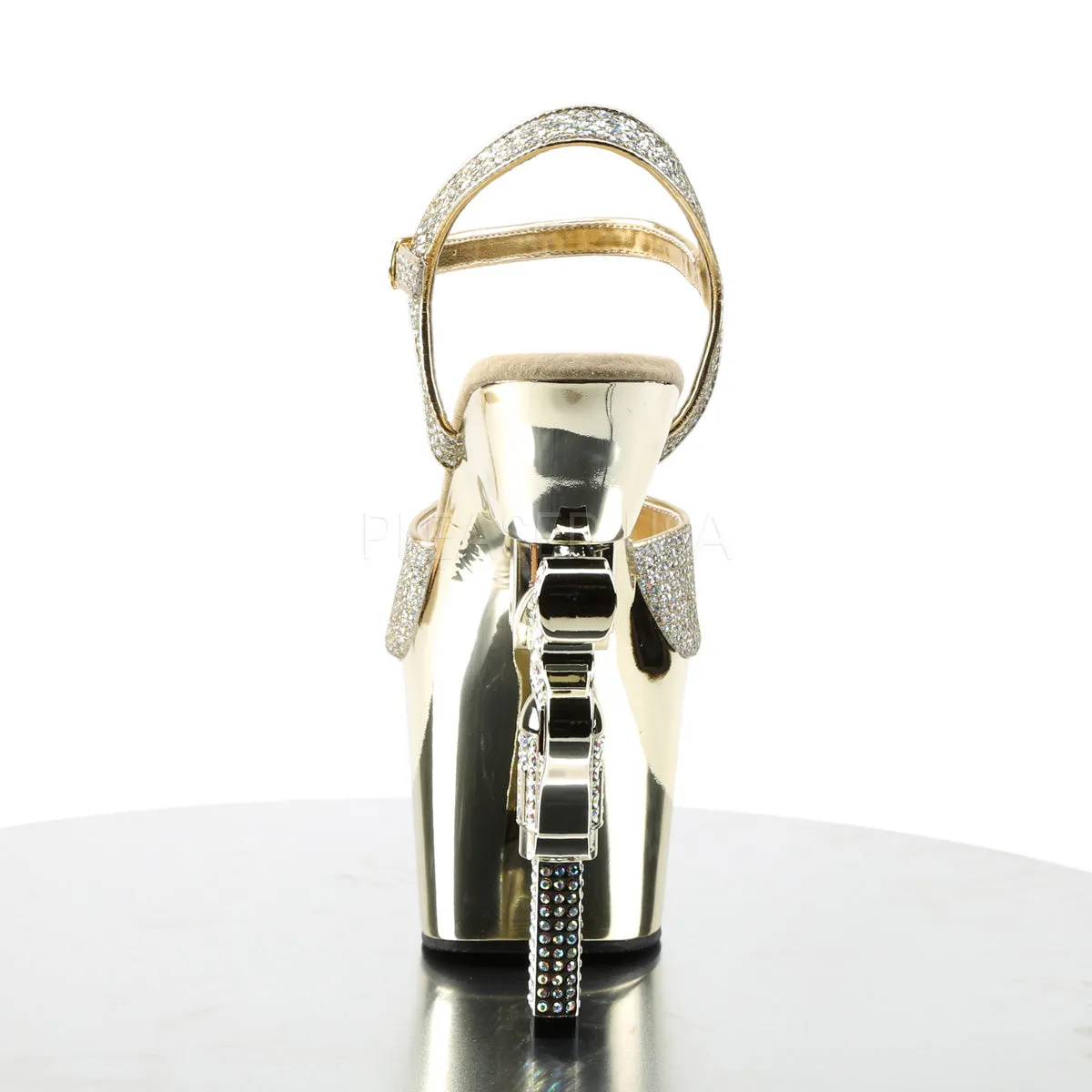 REVOLVER-709G  Gold Multi Glitter/Gold Chrome