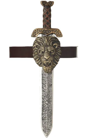 Roman Sword with Gold Lion Sheath