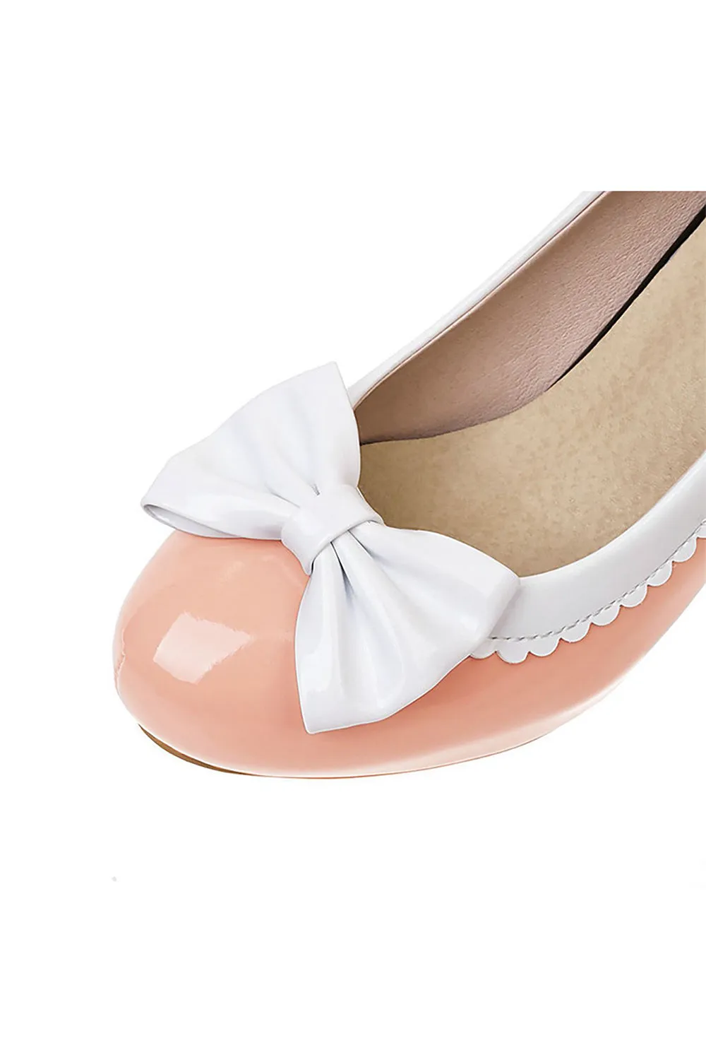 Roycebridal Retro Bowknot High Heels Shoes