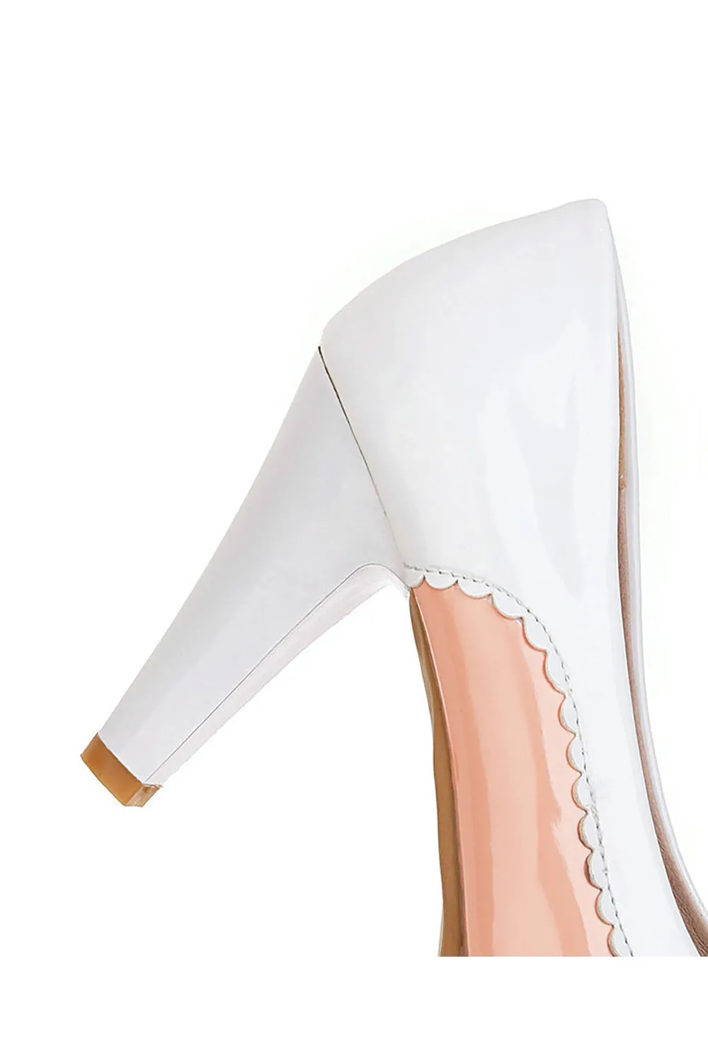Roycebridal Retro Bowknot High Heels Shoes