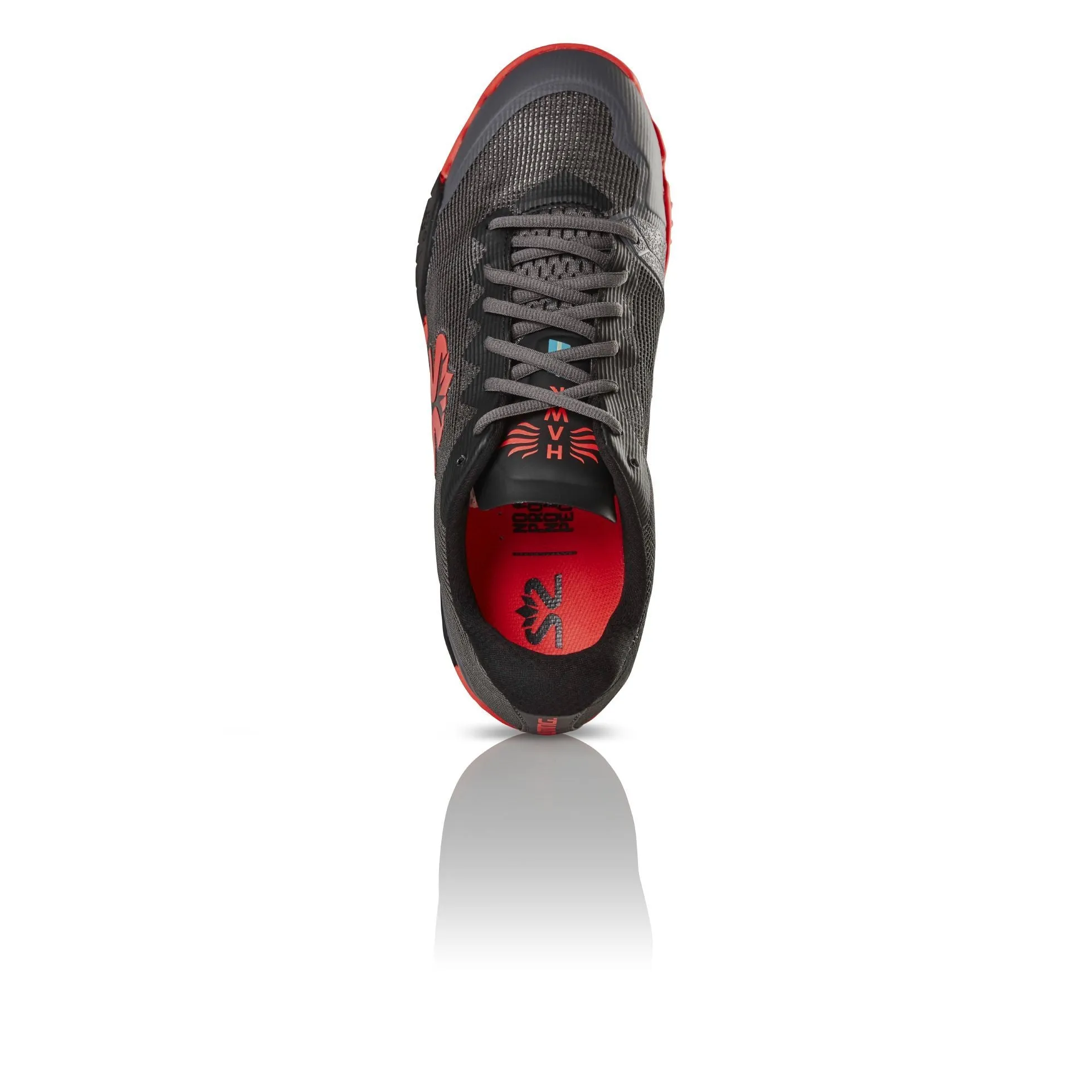 Salming Men's Hawk Indoor Court Shoes 2019 (Gunmetal/Lava Red)