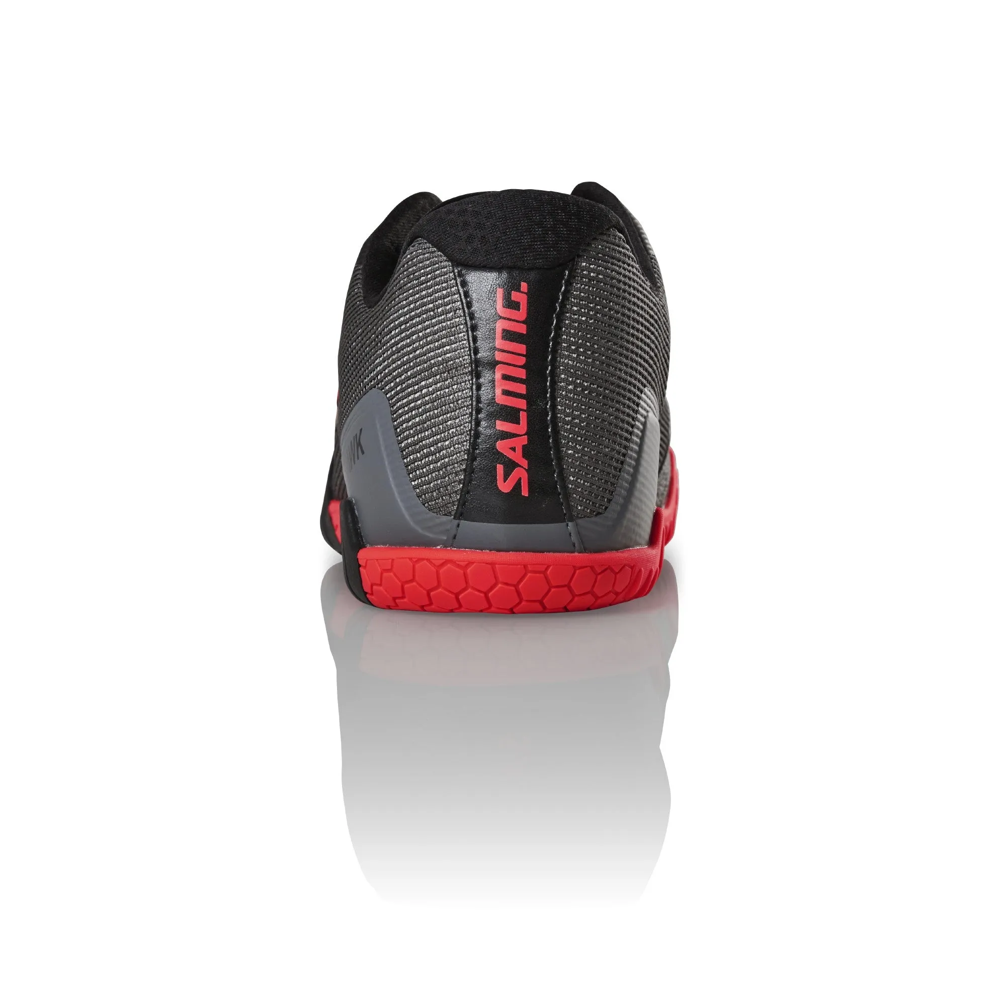 Salming Men's Hawk Indoor Court Shoes 2019 (Gunmetal/Lava Red)