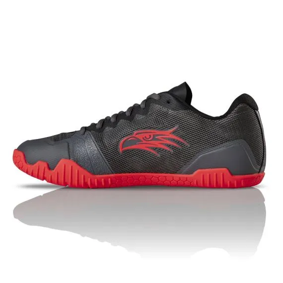Salming Men's Hawk Indoor Court Shoes 2019 (Gunmetal/Lava Red)