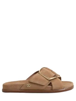 Sam Edelman Darla Cross Strap Sandal in Cyprus Tan