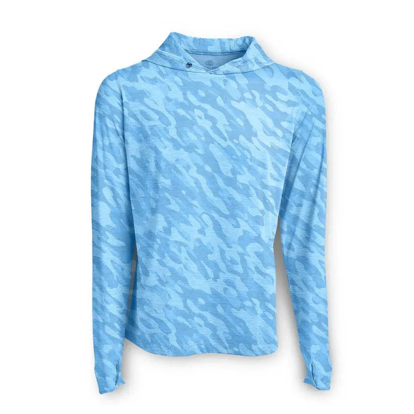 Scales True Camo Hooded Premium Heather - Blue Camo