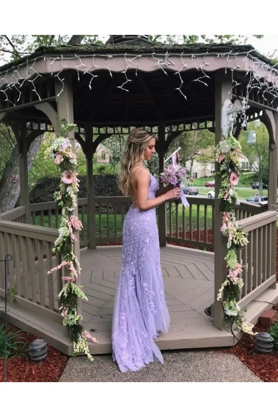 Sexy Long Lace Red Prom Dresses Open Back