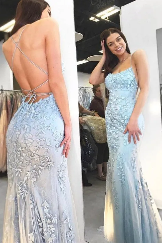 Sexy Long Lace Red Prom Dresses Open Back