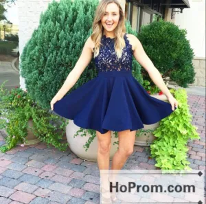 Short Mini Sleeveless A-Line Prom Dresses Homecoming Dresses