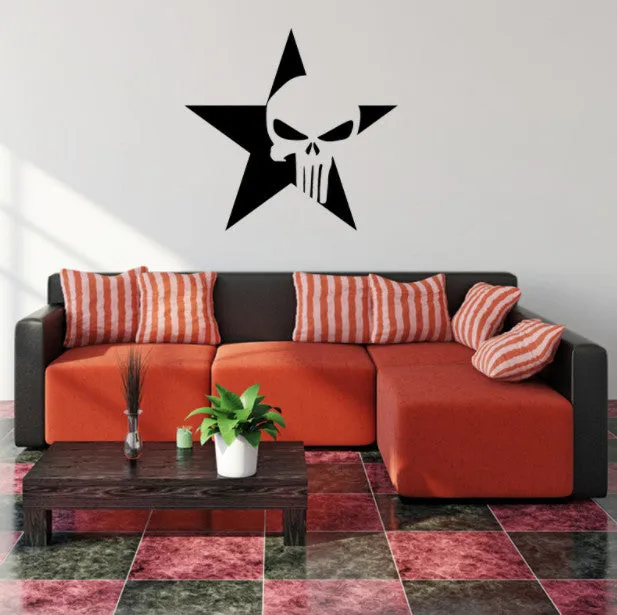 Skull & Star Stickers