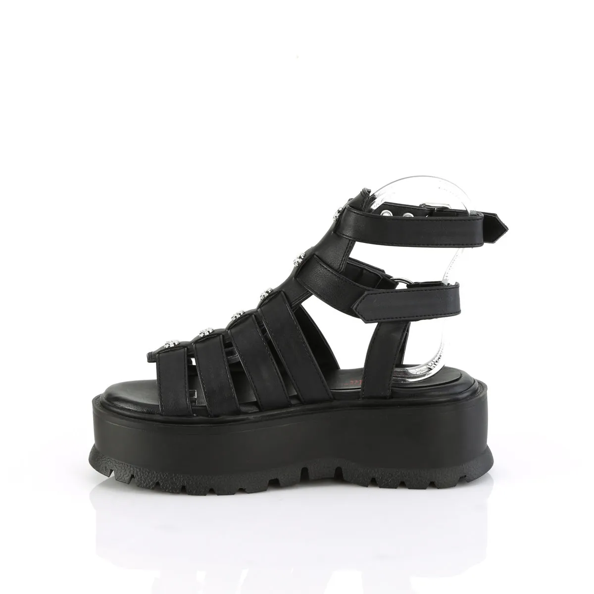 SLACKER-18  Black Vegan Leather