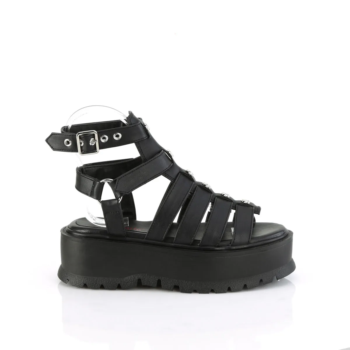 SLACKER-18  Black Vegan Leather