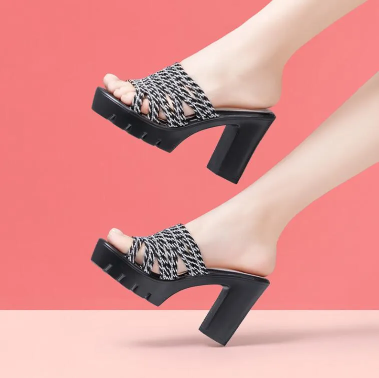 Small Feet Platform Chunky Open Toe Sandals MS379