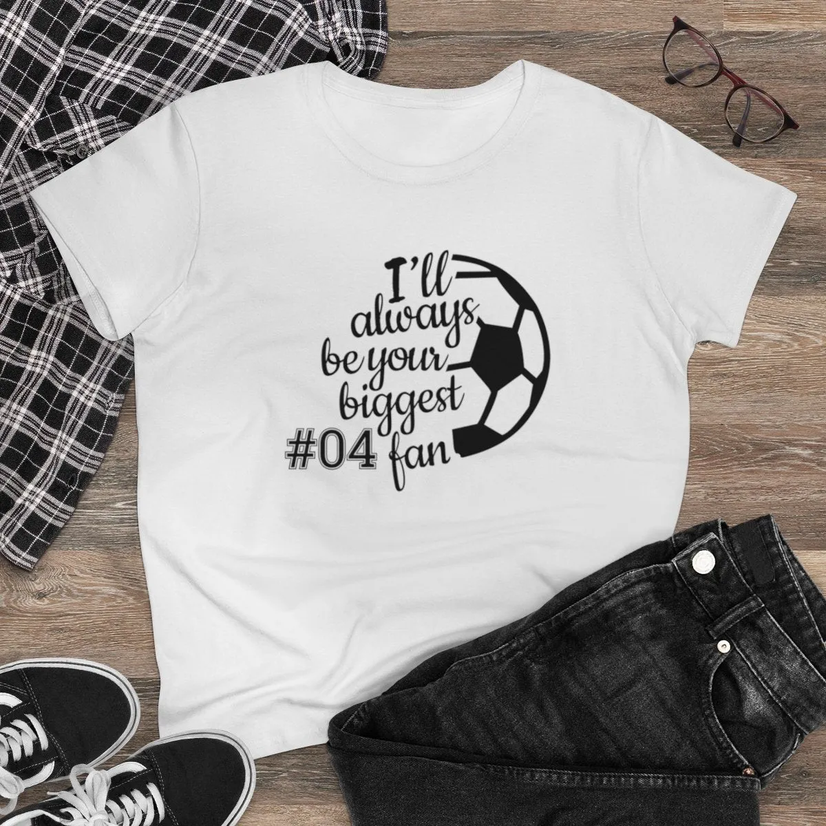 Soccer Personalized Women's Tee - Your Biggest Fan