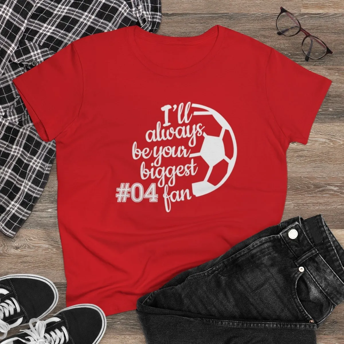 Soccer Personalized Women's Tee - Your Biggest Fan