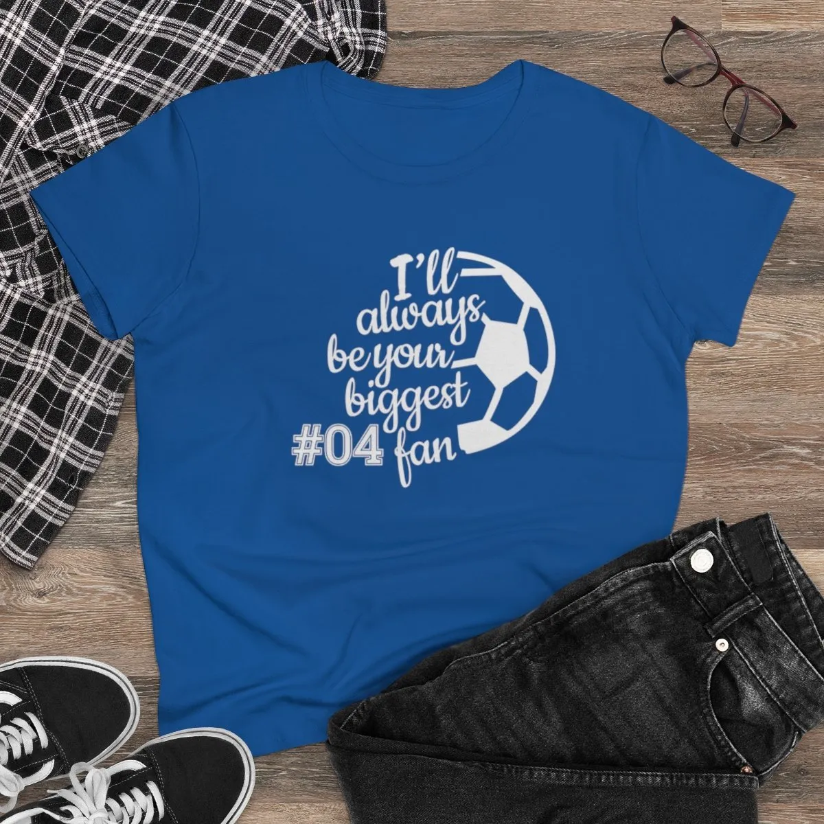 Soccer Personalized Women's Tee - Your Biggest Fan