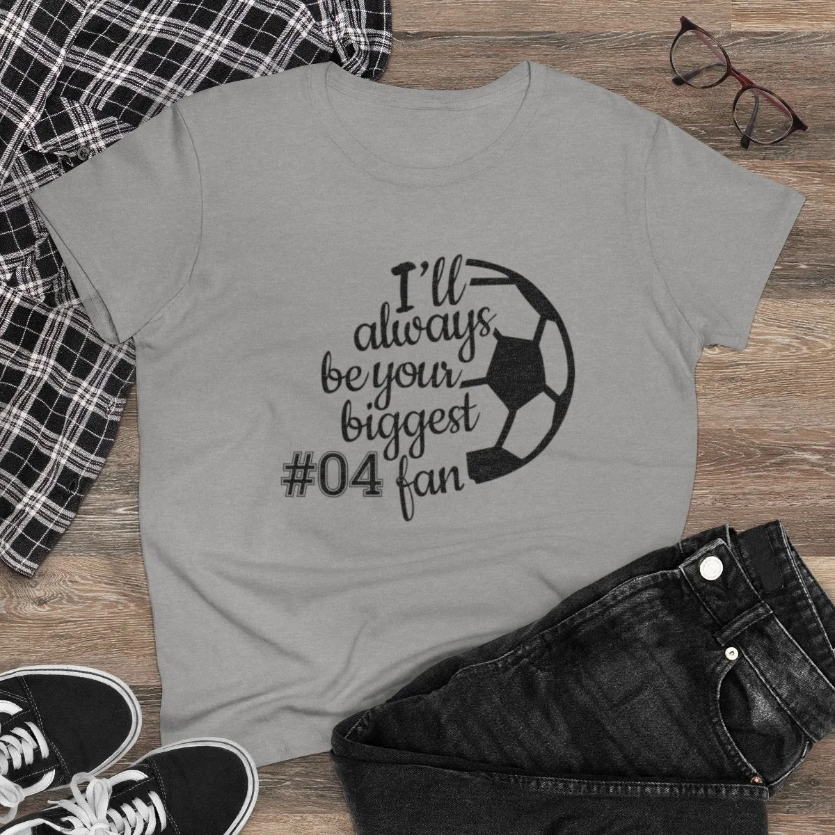 Soccer Personalized Women's Tee - Your Biggest Fan