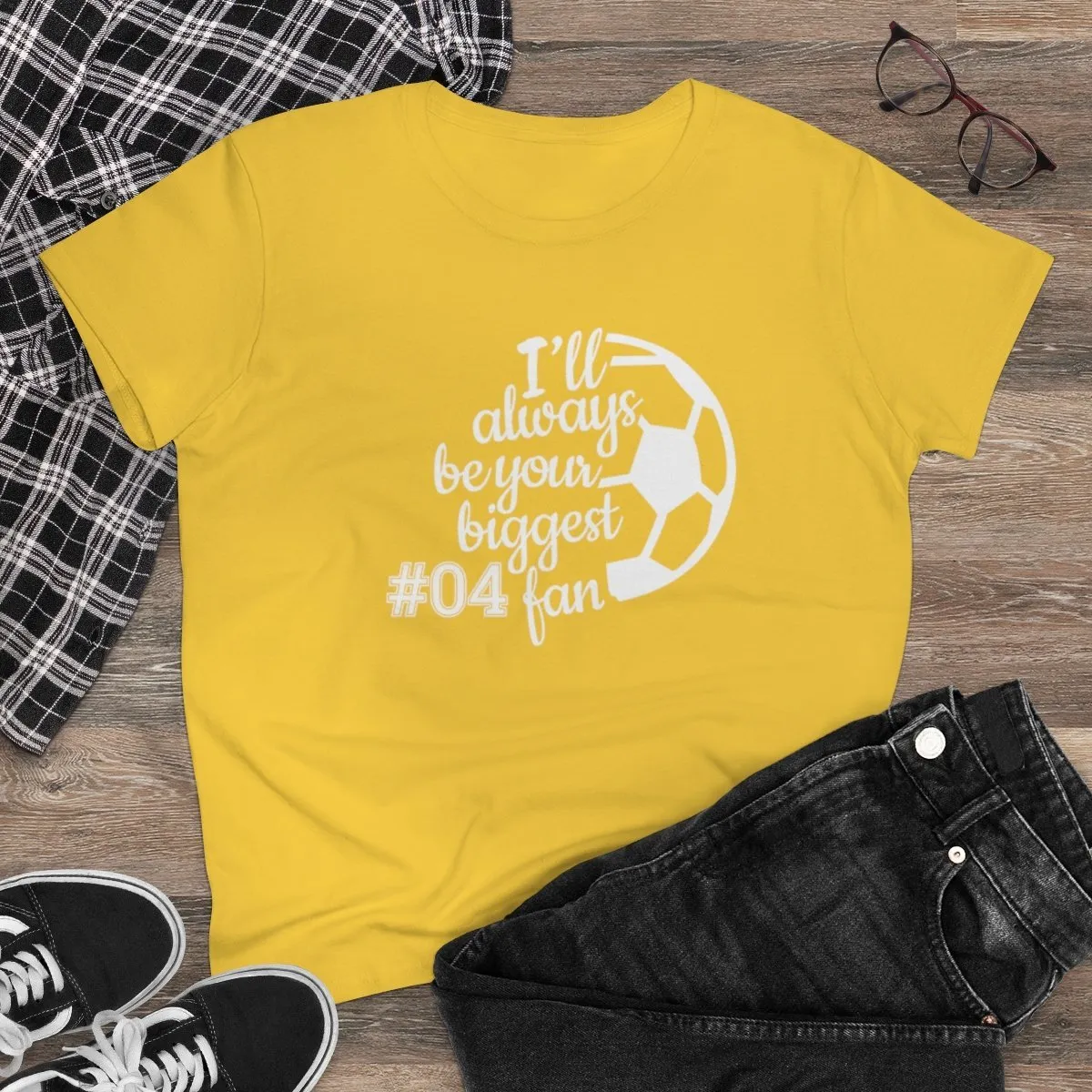 Soccer Personalized Women's Tee - Your Biggest Fan