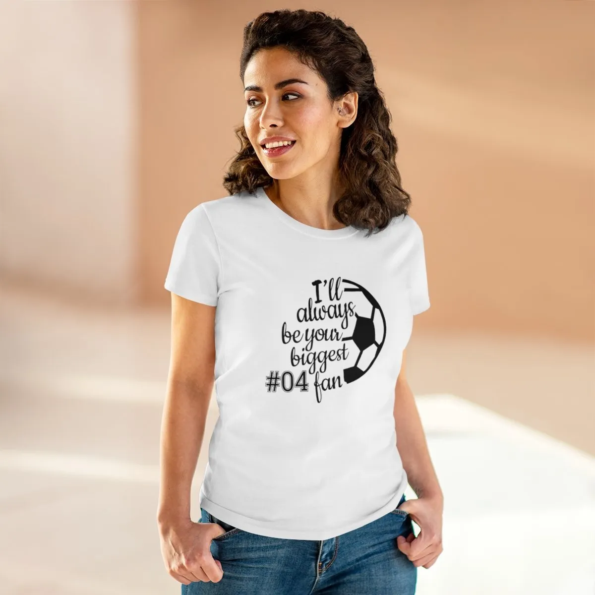 Soccer Personalized Women's Tee - Your Biggest Fan