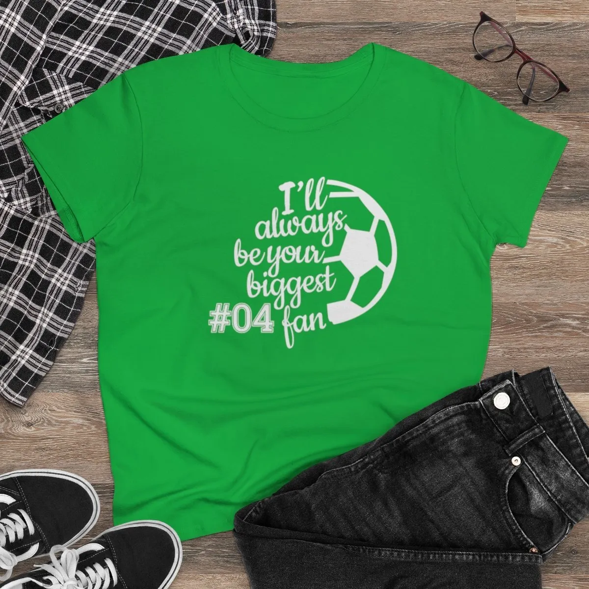 Soccer Personalized Women's Tee - Your Biggest Fan