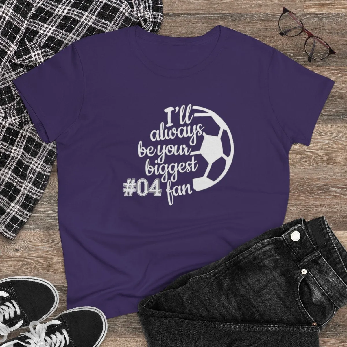 Soccer Personalized Women's Tee - Your Biggest Fan