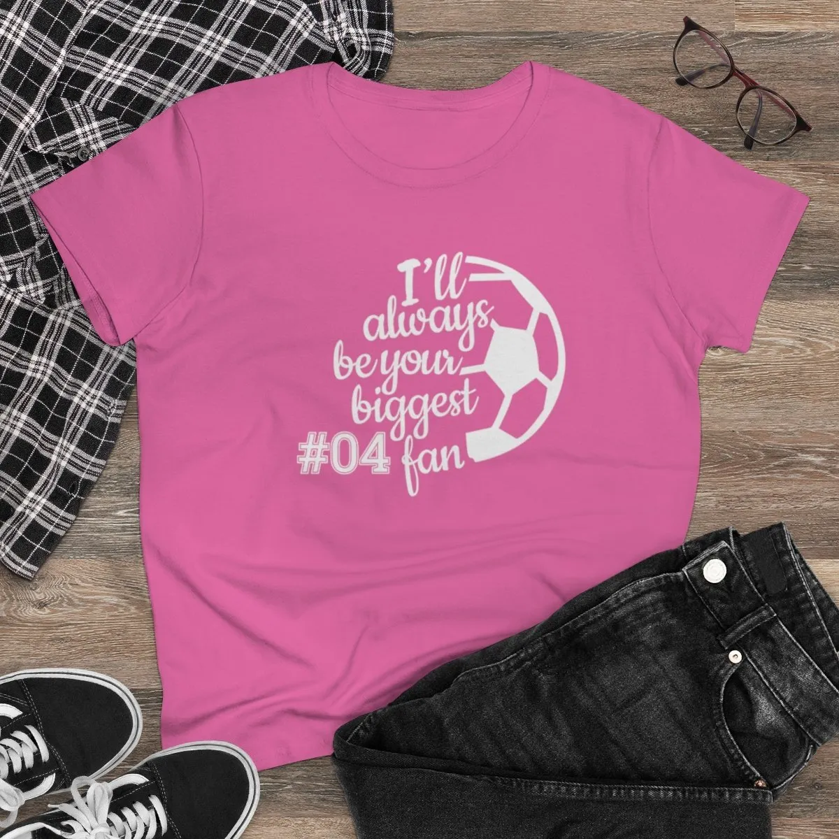 Soccer Personalized Women's Tee - Your Biggest Fan