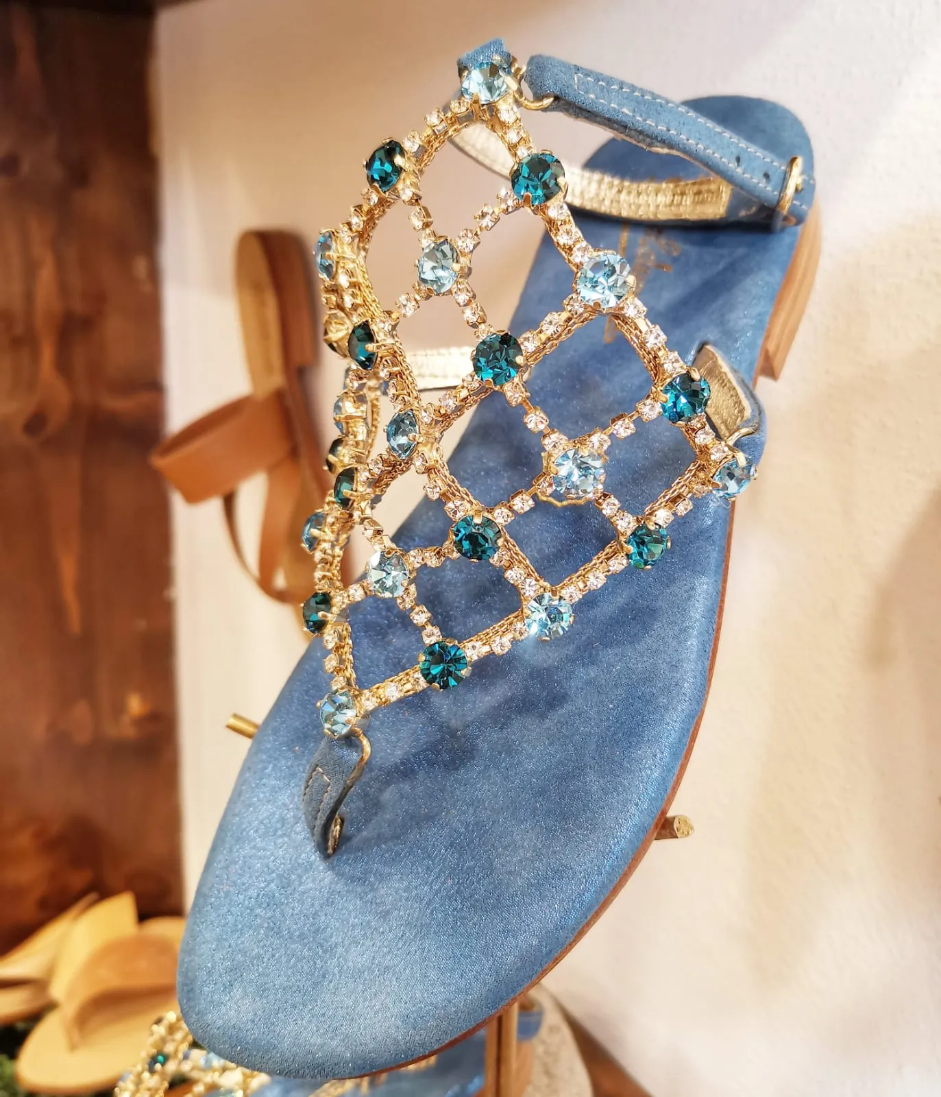 SOFIA Gorgeous Jewel Capri Sandal