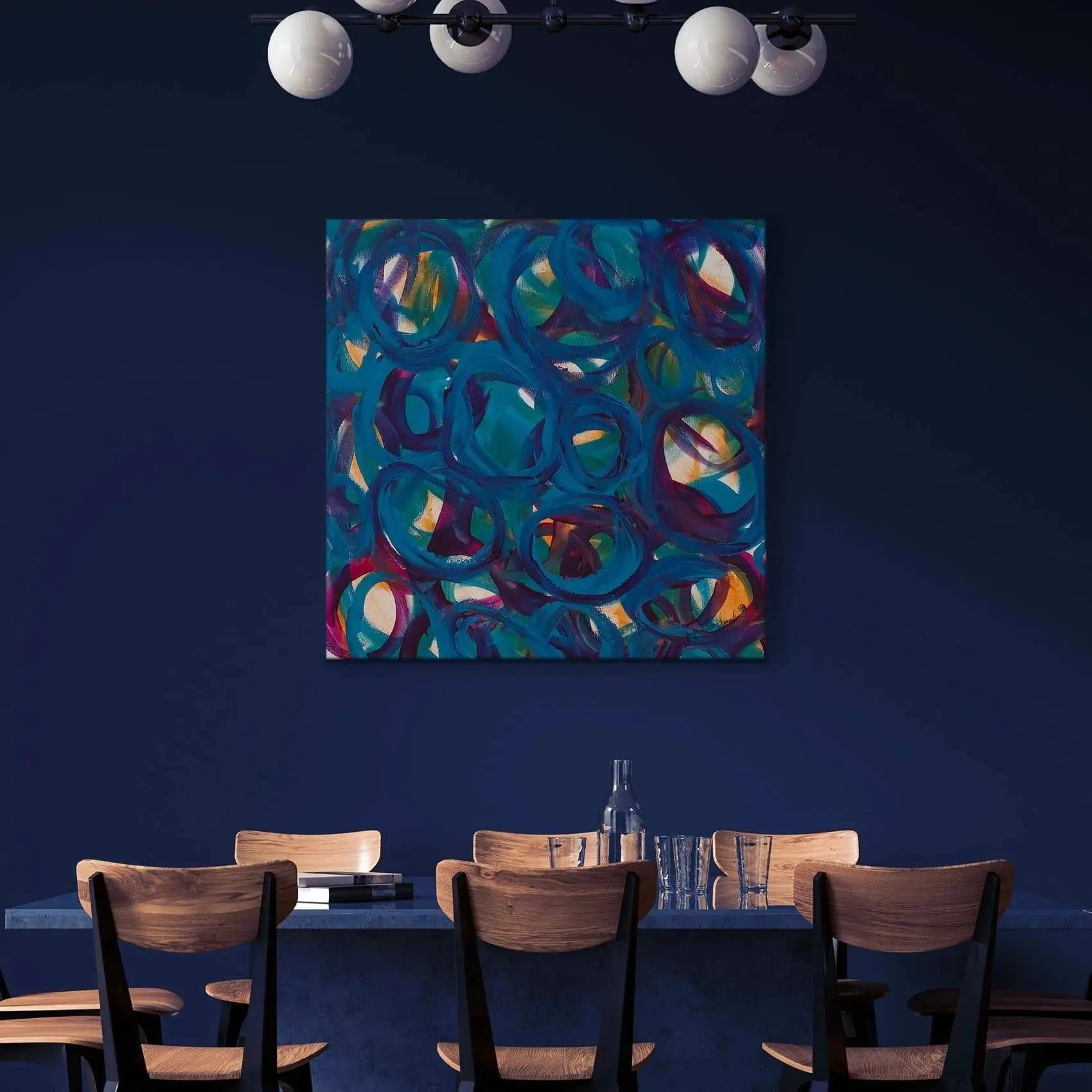 Spinning Out  (Embellished-Hand Signed by the Artist)