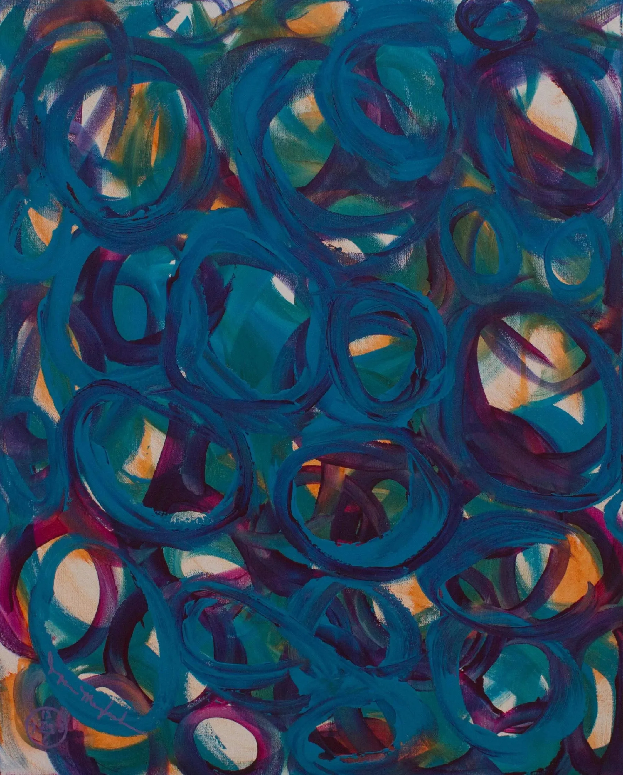 Spinning Out  (Embellished-Hand Signed by the Artist)