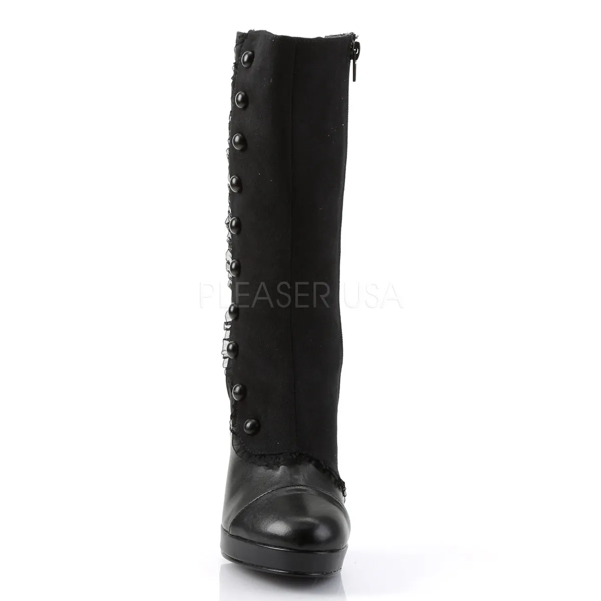 SPLENDOR-130  Black Microfiber-Pu