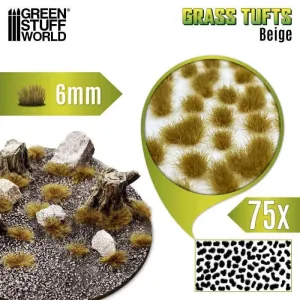 Static Grass Tufts 6mm - Beige x75