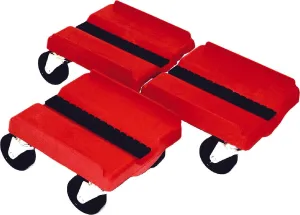 SUPERCADDY SS RED Four Wheel Dolly Set