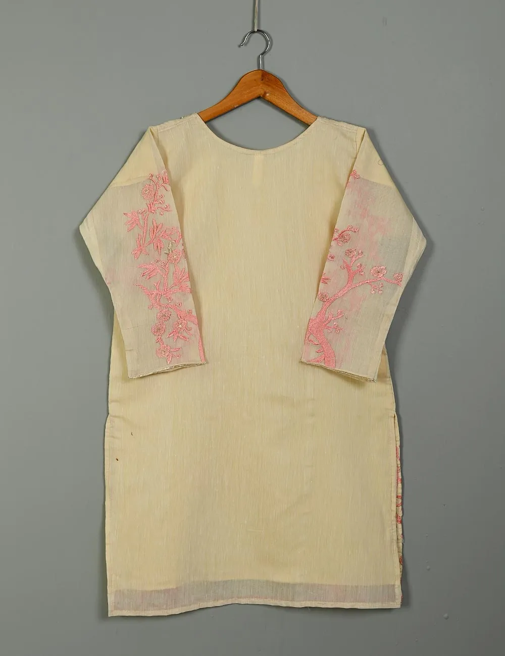 T20-039D-Skin - Poetic Aura - Semi Formal Embroidered  Kurti