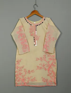 T20-039D-Skin - Poetic Aura - Semi Formal Embroidered  Kurti