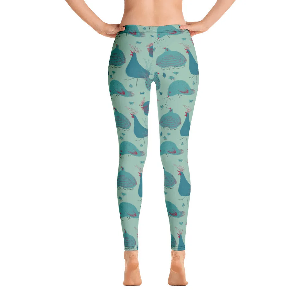 Teal Hen Leggings