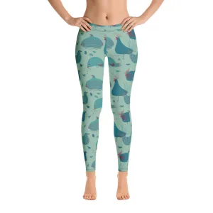 Teal Hen Leggings