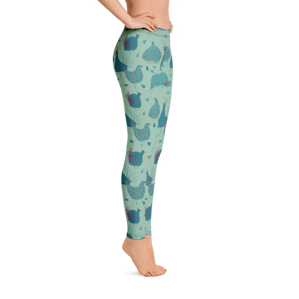 Teal Hen Leggings