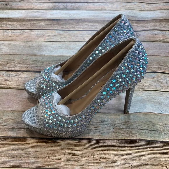 Thalia Sodi Womens Embellished Heels NWT