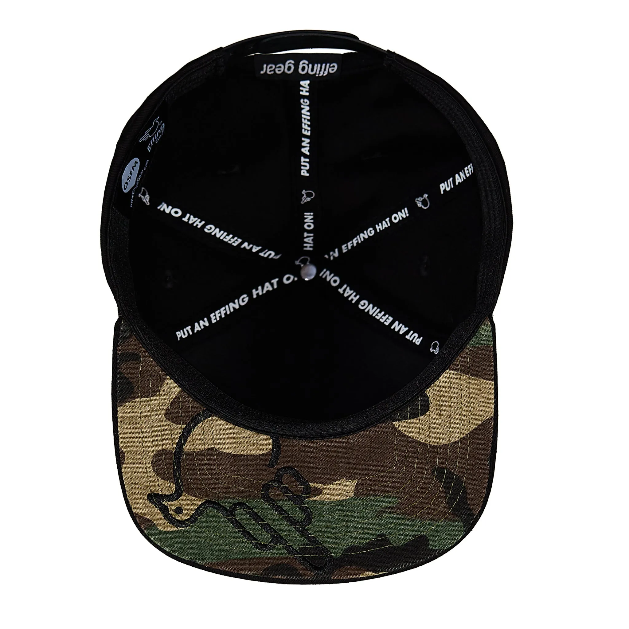 The Camothy Flat Bill Camouflage Snapback Hat