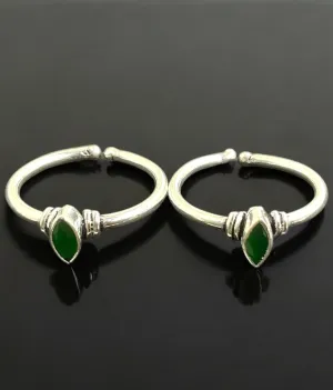 The Yali Silver Gemstone Toe-Rings