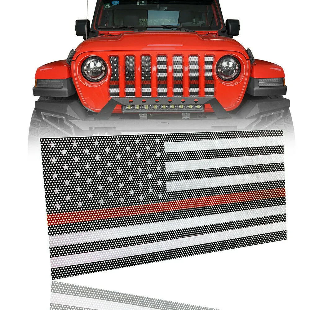 Thin Red Line Flag Grille Insert