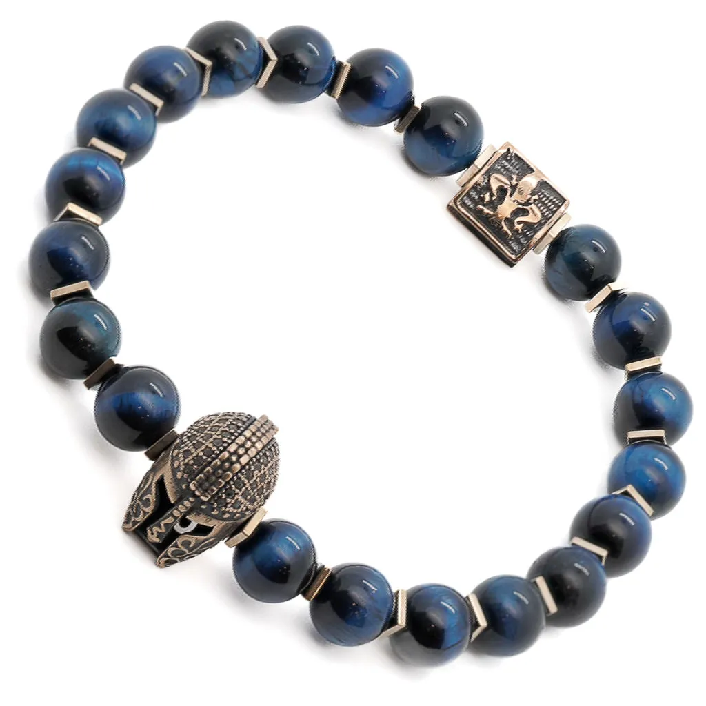 Tiger's Eye Gladiator Beaded Bracelet
