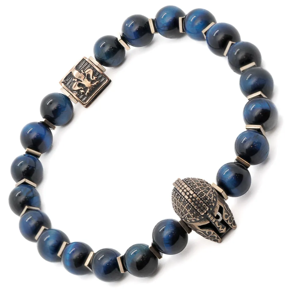Tiger's Eye Gladiator Beaded Bracelet
